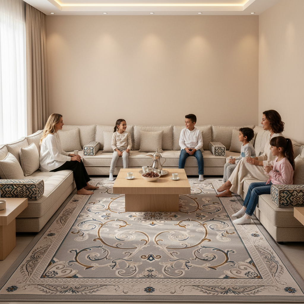 Nancy Rug in Cozy Modern Majlis