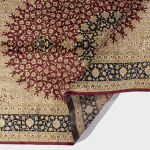 سجادة حرير يدوي فاخر - الخزامى.